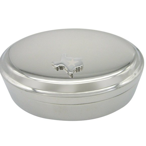 Texas State Map Shape and Flag Design Jewelry Box - Picture 1 of 2